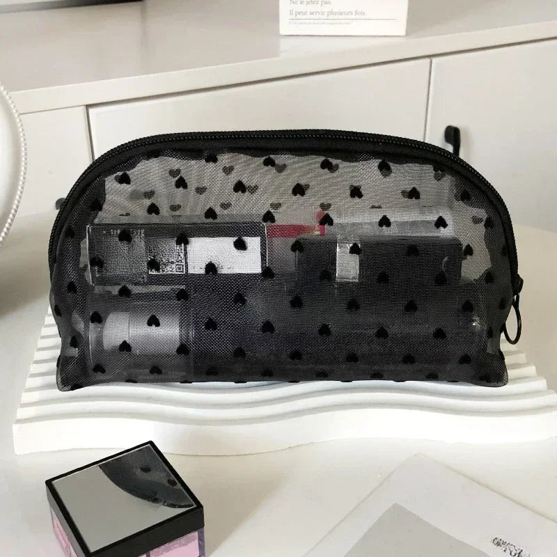 Clear Mesh Cosmetic Bag