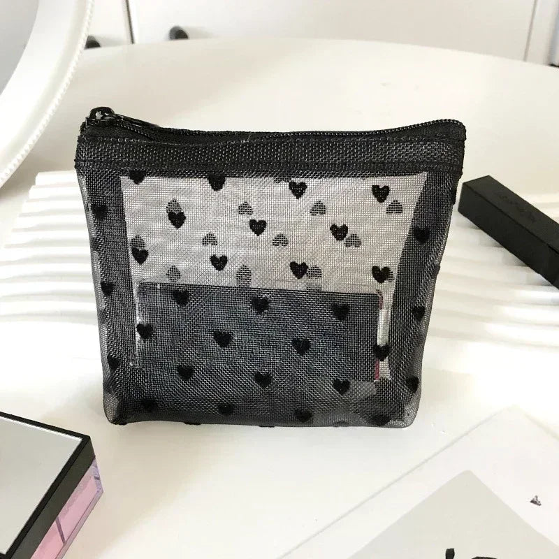Clear Mesh Cosmetic Bag