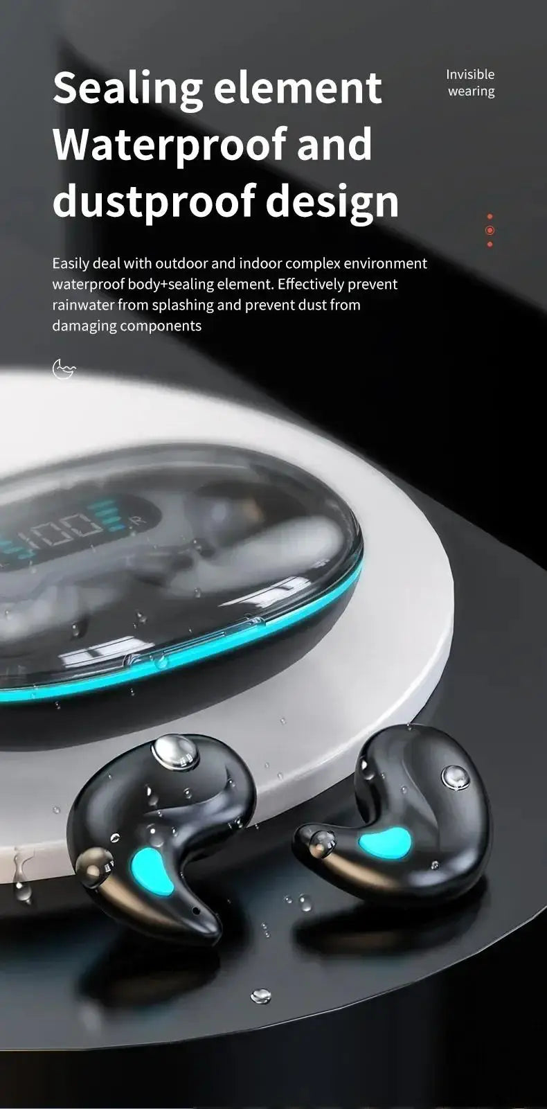 DIXSG Wireless In-Ear Headphones with Active Noise Cancellation & Hybrid Technology