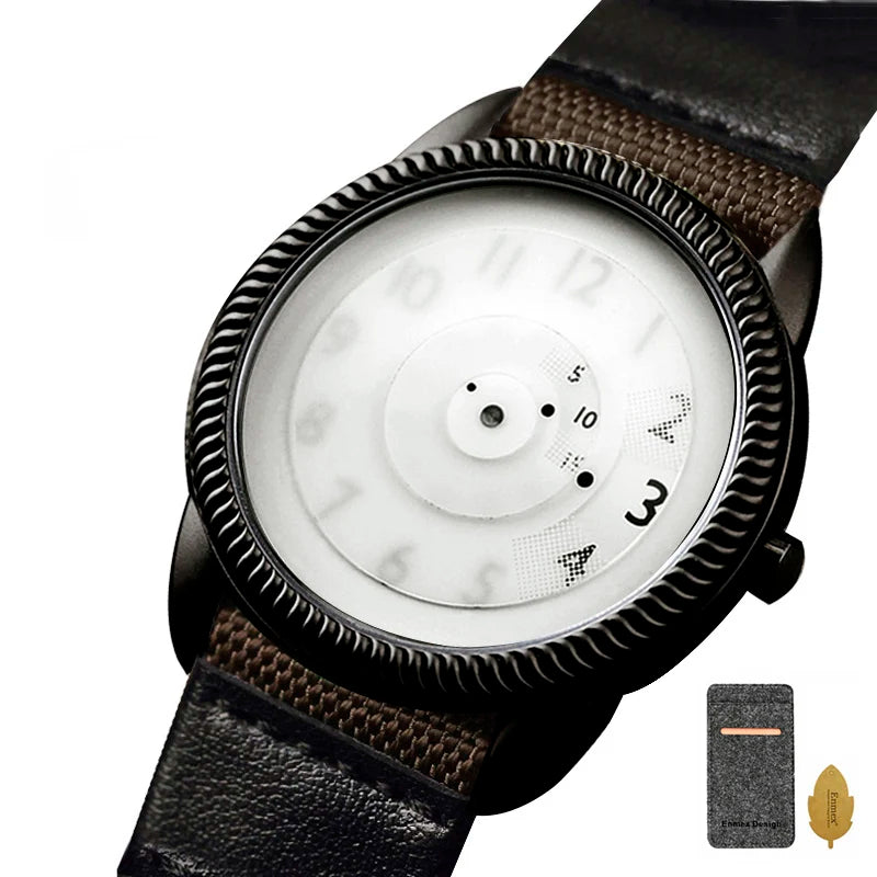 Enmex Casual Canvas Strap Watch
