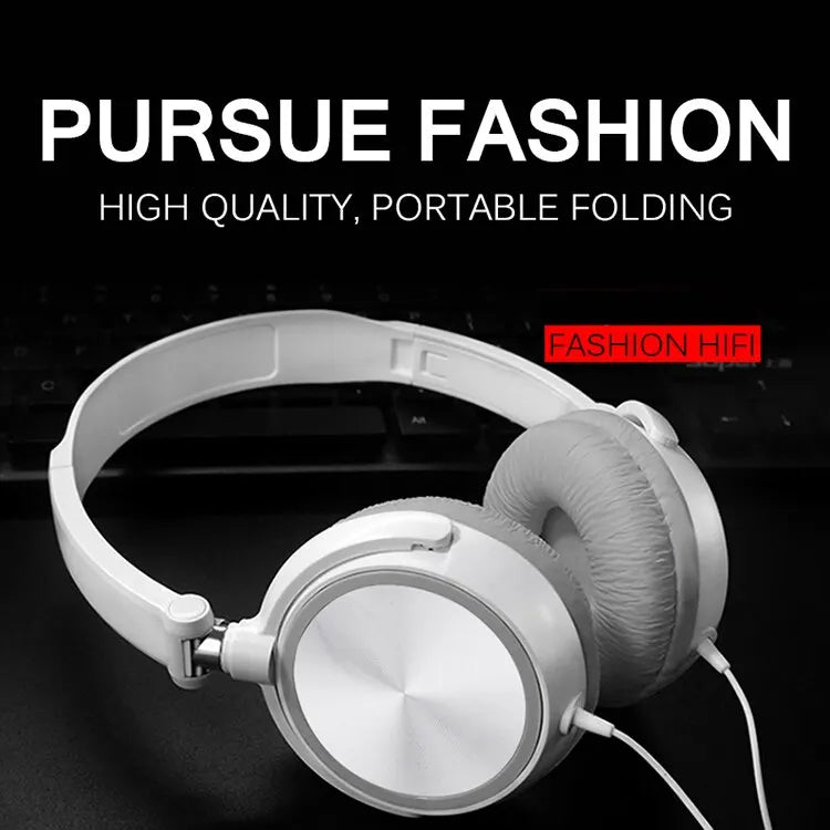 Wired Over-Ear Headphones with Microphone