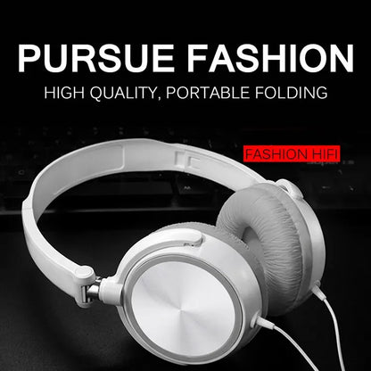 Wired Over-Ear Headphones with Microphone