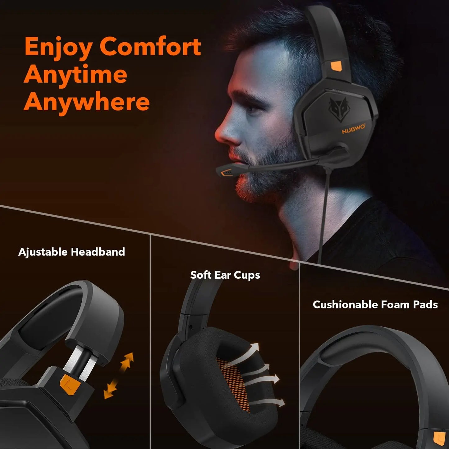 NUBWO Over-Ear Wireless