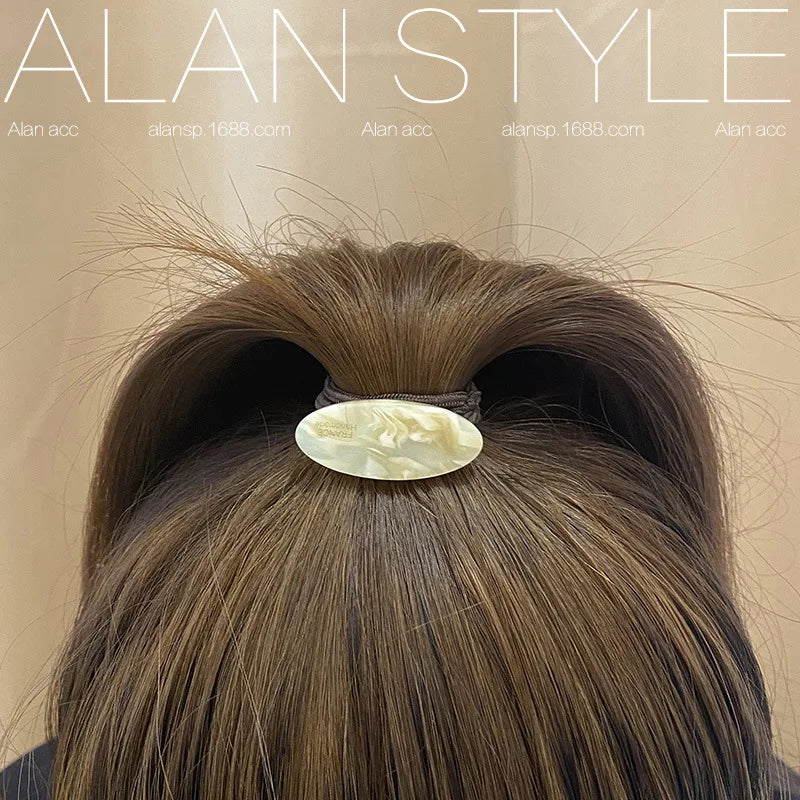 Semicircle Buckle Ponytail Holder