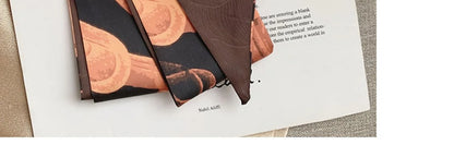French Bow Tie Painting Silk Scarf