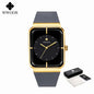 WWOOR Luxury Rectangle Silicone Watch