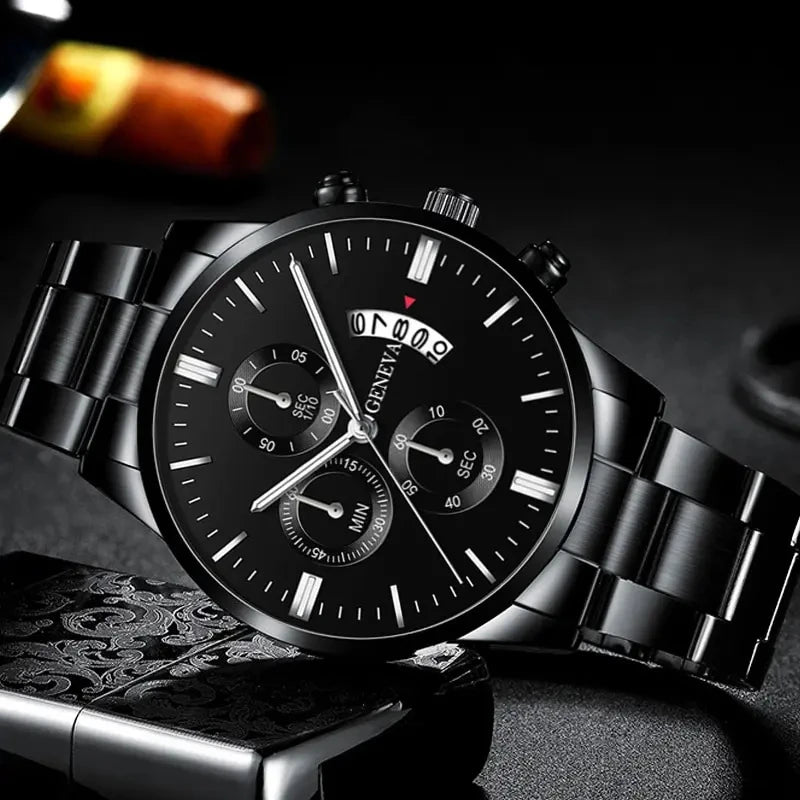 GAIETY Round Alloy Quartz Watch