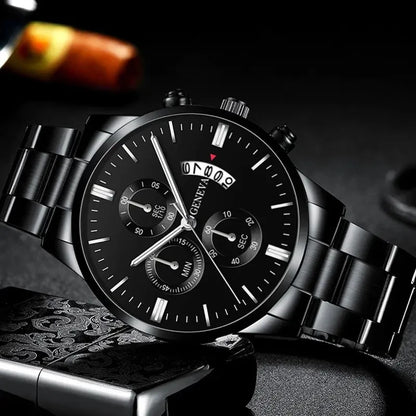 GAIETY Round Alloy Quartz Watch