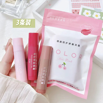 Korean 3-Color Lip Balm