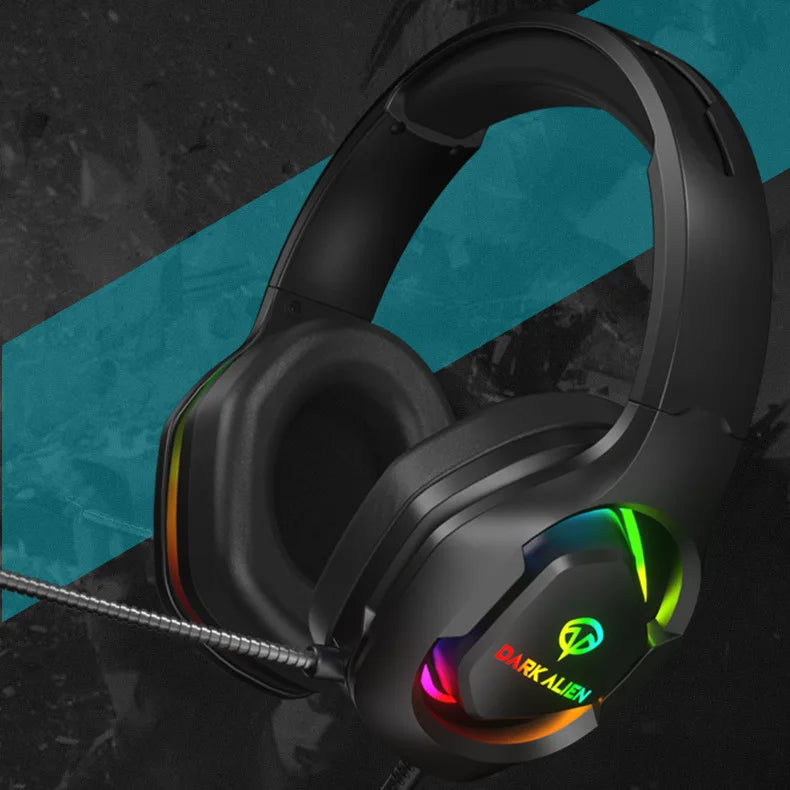 EOENKK Wired USB Gaming Headphones
