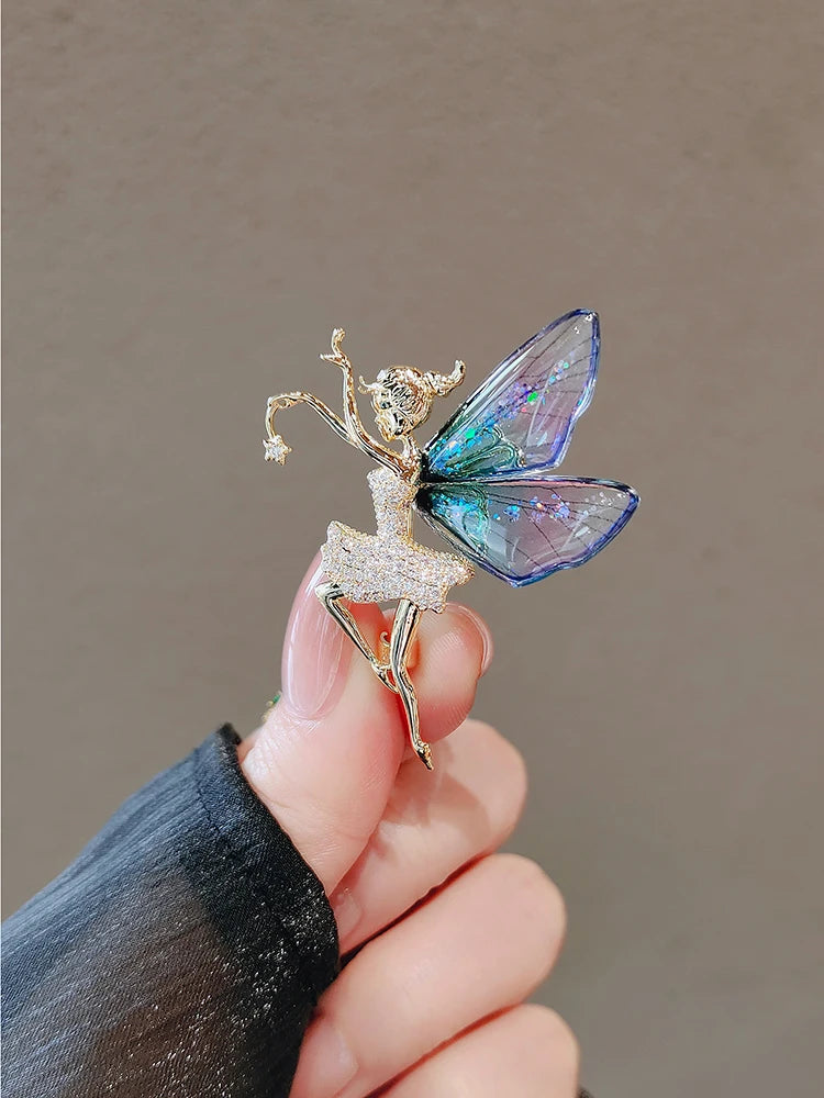 Crystal Dolphin Whale Brooch