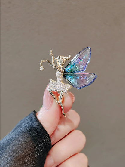 Crystal Dolphin Whale Brooch