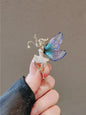 Crystal Dolphin Whale Brooch
