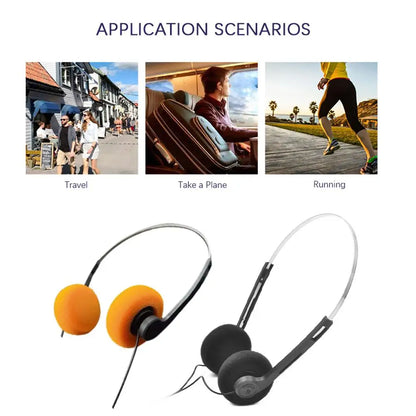 CUJMH Over-Ear Wired Headphones with Active Noise Cancellation & Balanced Armature Sound