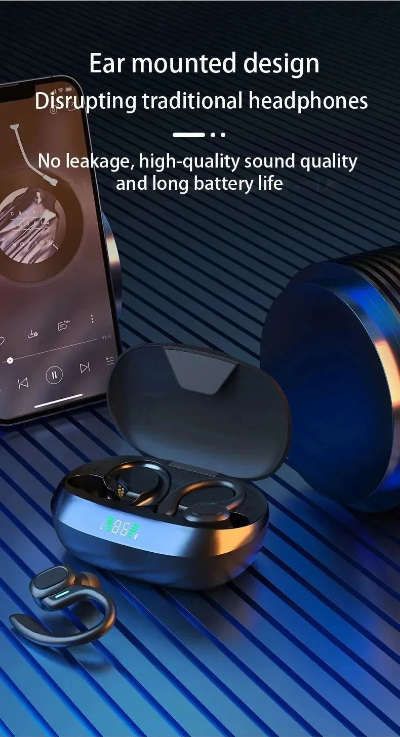 Bluetooth 5.3 Wireless Earphones with Voice Assistant & Wireless Charging