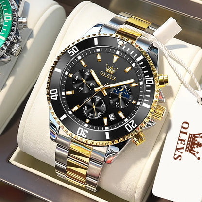 OLEVS Watch with Moon Phase & Date