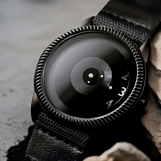 Enmex Casual Canvas Strap Watch