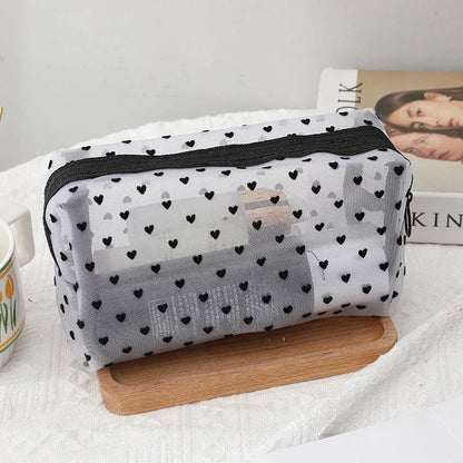 Clear Mesh Cosmetic Bag