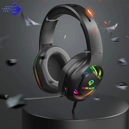 EOENKK Wired USB Gaming Headphones