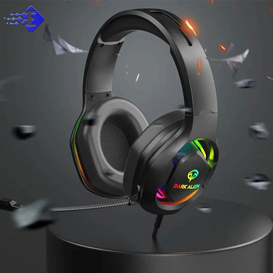 EOENKK Wired USB Gaming Headphones