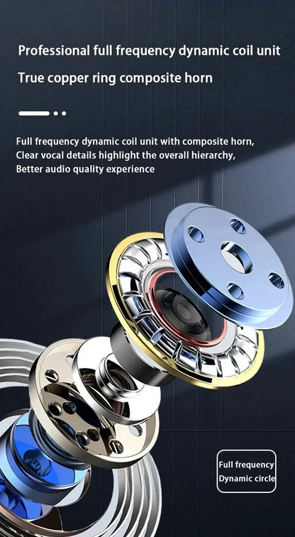 Bluetooth 5.3 Wireless Earphones with Voice Assistant & Wireless Charging