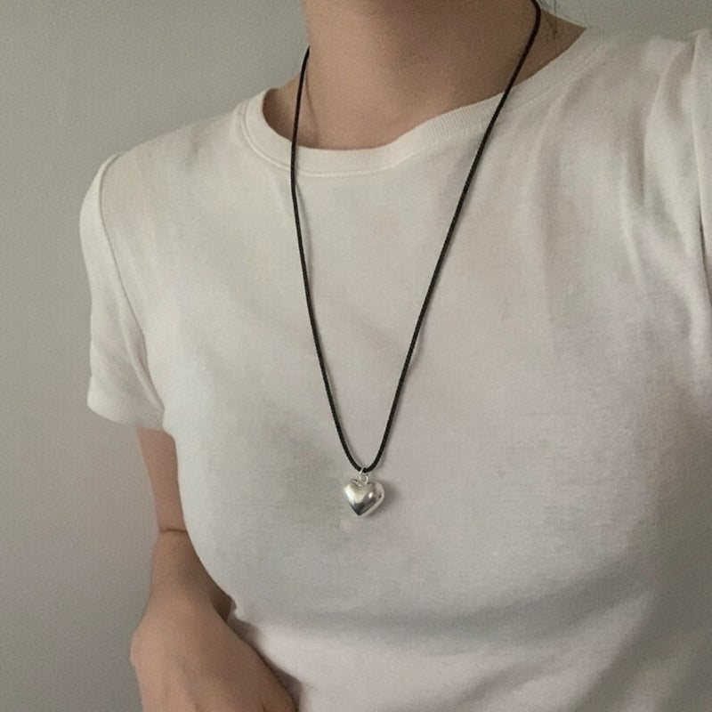 Black Rope Collarbone Chain for Women