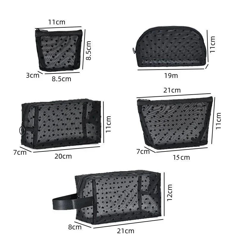 Clear Mesh Cosmetic Bag