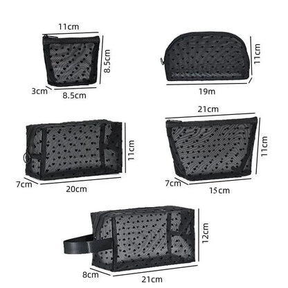 Clear Mesh Cosmetic Bag