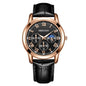 MOONBIFFY Leather Quartz Watch