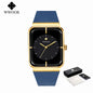 WWOOR Luxury Rectangle Silicone Watch