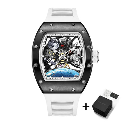 AETEEY Luxury Skeleton Tourbillon Watch