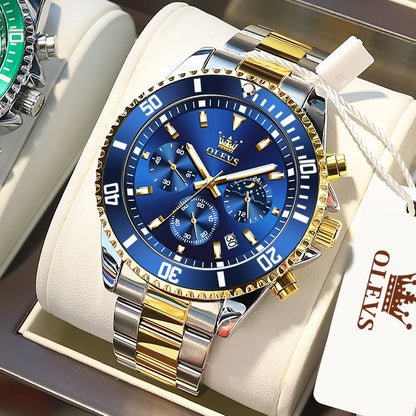 OLEVS Watch with Moon Phase & Date