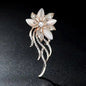 Crystal Dolphin Whale Brooch