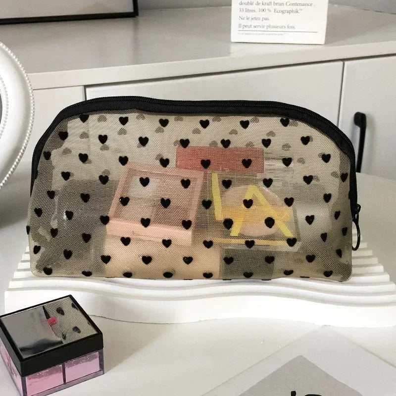 Clear Mesh Cosmetic Bag