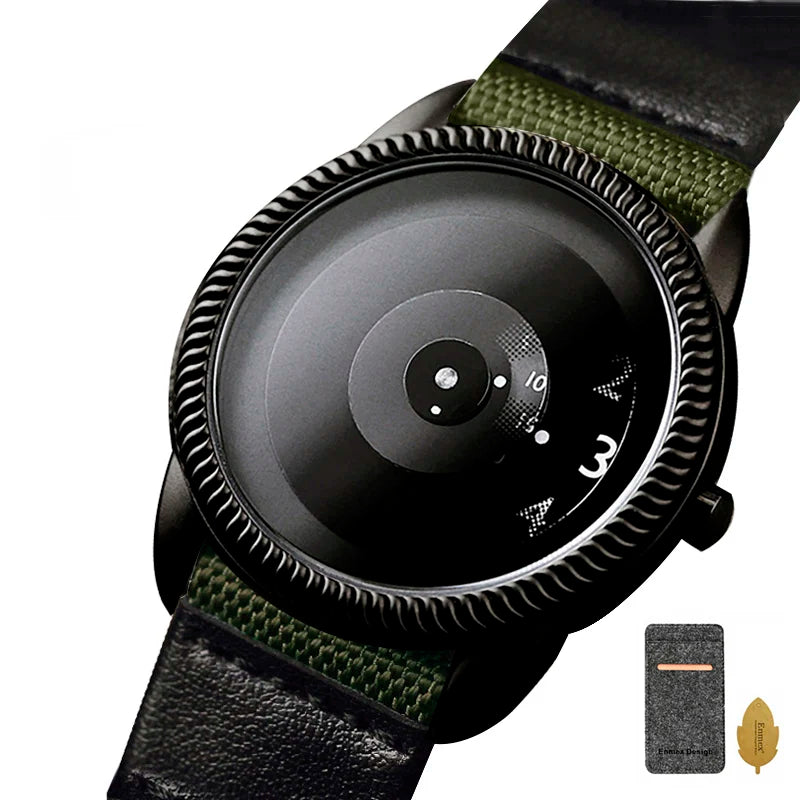 Enmex Casual Canvas Strap Watch