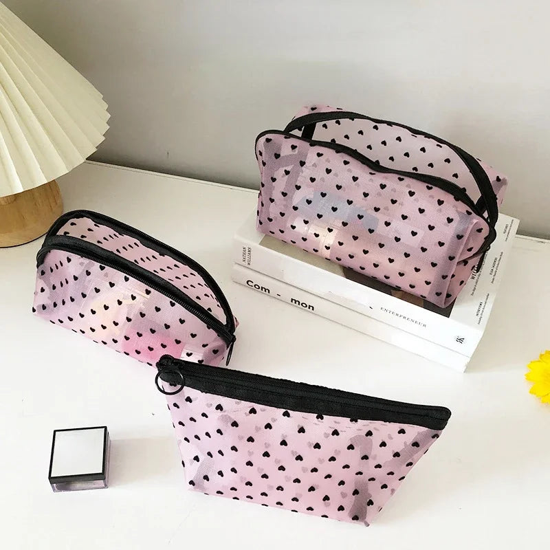 Clear Mesh Cosmetic Bag