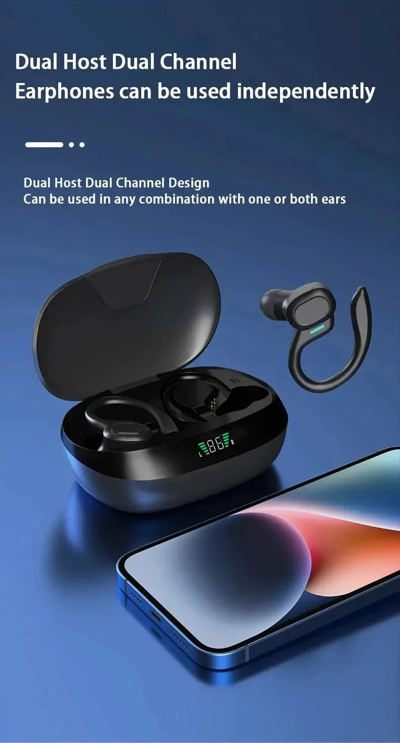 Bluetooth 5.3 Wireless Earphones with Voice Assistant & Wireless Charging