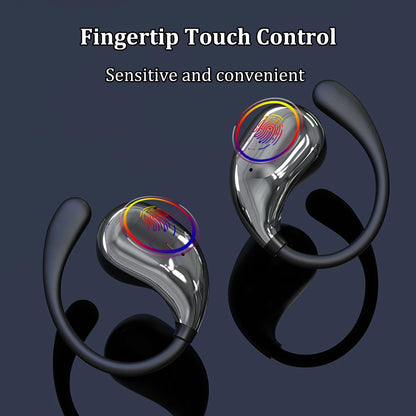 Bluetooth 5.4 Wireless Ear Hook Headphones with LED Display