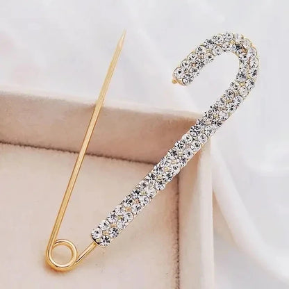 Crystal Dolphin Whale Brooch