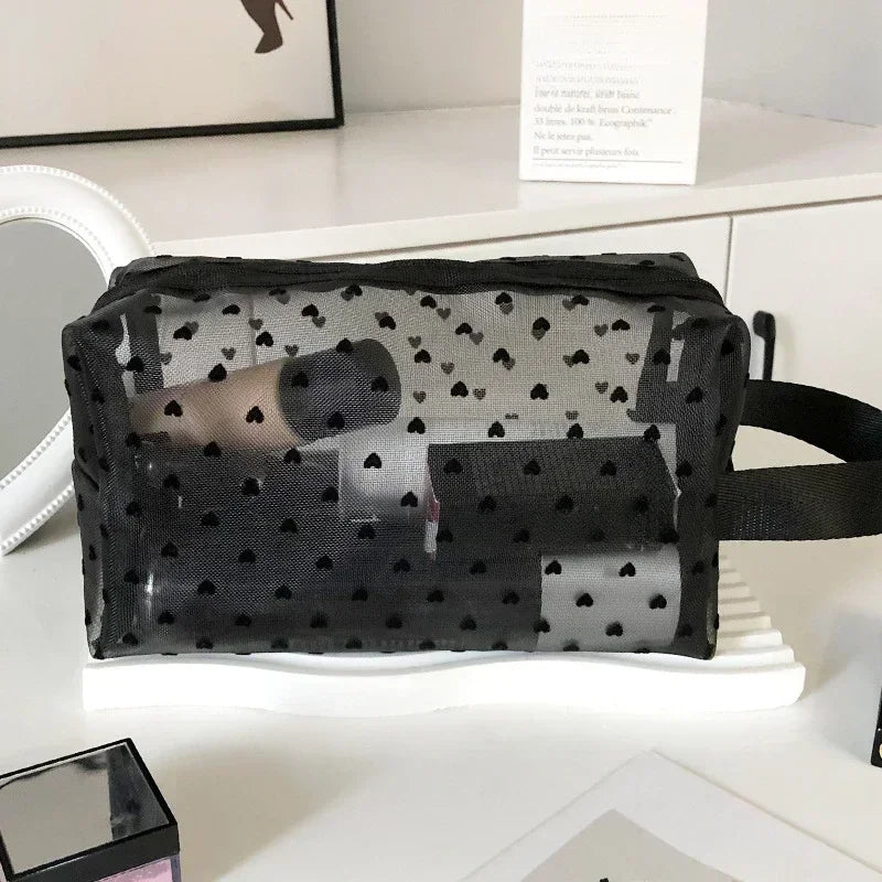 Clear Mesh Cosmetic Bag