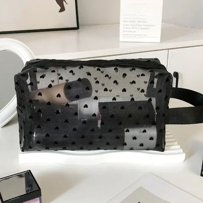 Clear Mesh Cosmetic Bag