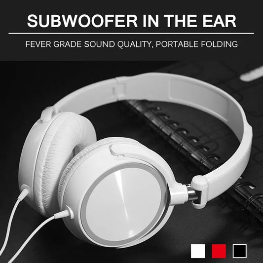 Wired Over-Ear Headphones with Microphone