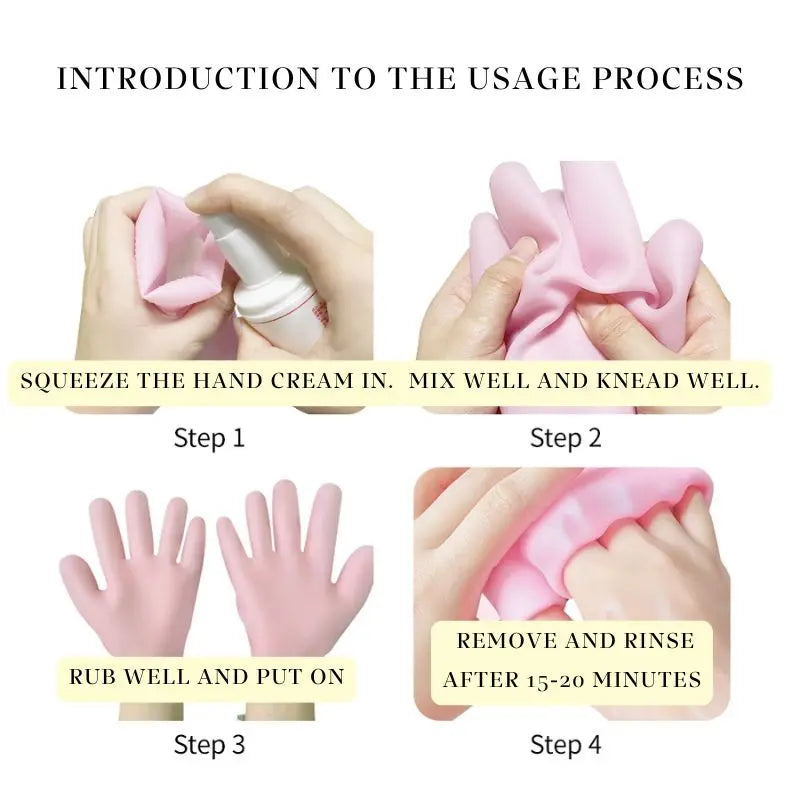 Anti-Slip Silicone Moisturizing Gloves