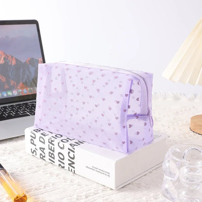 Clear Mesh Cosmetic Bag