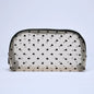 Transparent Heart Mesh Cosmetic Bag