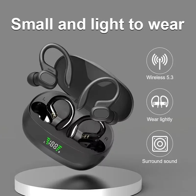 Bluetooth 5.3 Wireless Earphones with Voice Assistant & Wireless Charging