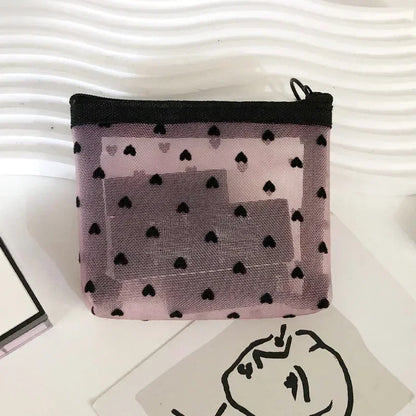 Clear Mesh Cosmetic Bag