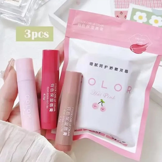 Korean 3-Color Lip Balm