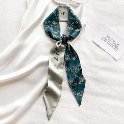 French Bow Tie Painting Silk Scarf