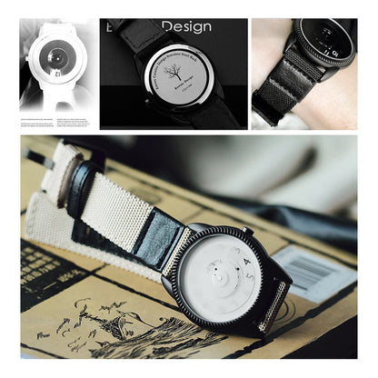 Enmex Casual Canvas Strap Watch